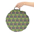 thumbnail image 2 of Exotic Round Floor Cushion with Handle, Illustration of Tropical Palm Trees Hawaiian Nature Elements, Decorative Pillow for Living Room & Dorms, 18" Round, Grey Lime Green, by Ambesonne, 2 of 4