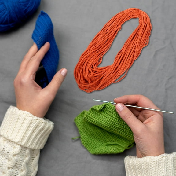 WHAMVOX Cotton Rope Thick Nautical Decorative for Crafts Clothesline Orange