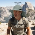 thumbnail image 6 of Tirrinia Sun Blocker Sun Hats for Men with Neck Flap and Wide Brim for Outdoor Camping, Hiking, Hunting, and Fishing, Sun Hat for Men, 6 of 8