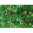 thumbnail image 1 of Ahgly Company Indoor Rectangle Solid Green Modern Area Rugs, 3' x 5', 1 of 4