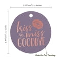 thumbnail image 6 of Inkdotpot Kiss The Miss Goodbye Bridal Shower Bottle Tag Real Rose Gold Foil Favor Hang Tags Pack Of 50, 6 of 6