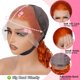thumbnail image 4 of Peluca LRV Ginger Deep Wave, 28 pulgadas, cabello humano, 13 x 4 pulgadas, encaje HD, 180%, 4 of 6