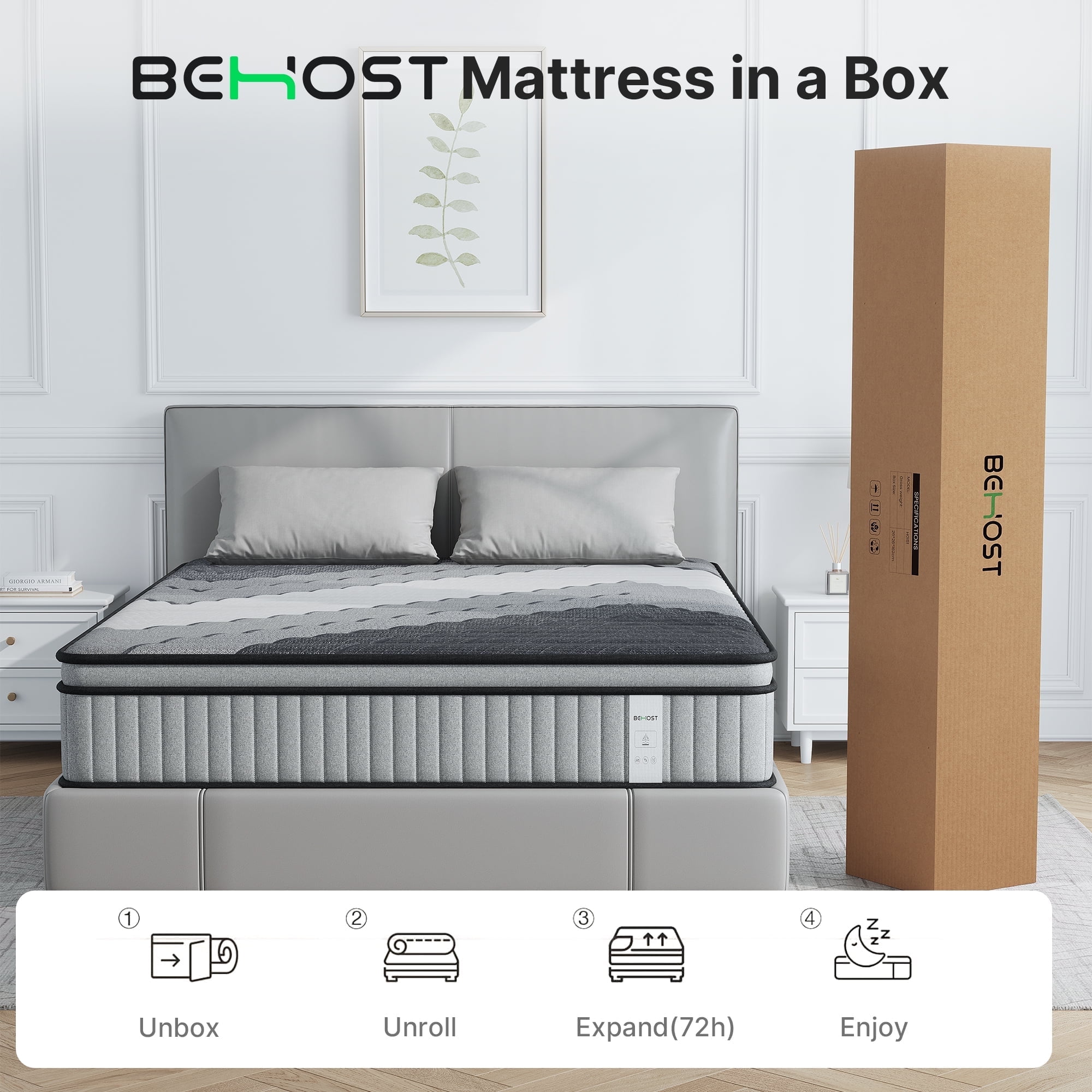 Twin Solid Wood Bed With Mattress $400, image size:2000x2000