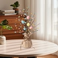 thumbnail image 1 of Easter Egg Pearl Tree Tabletop Ornament, Artificial Flower And Berry Decor, Lightweight Centerpiece For Holiday Tables Mantels Windowsills, Festive Spring Gift, Easy Display Home Party Accent, 1 of 9