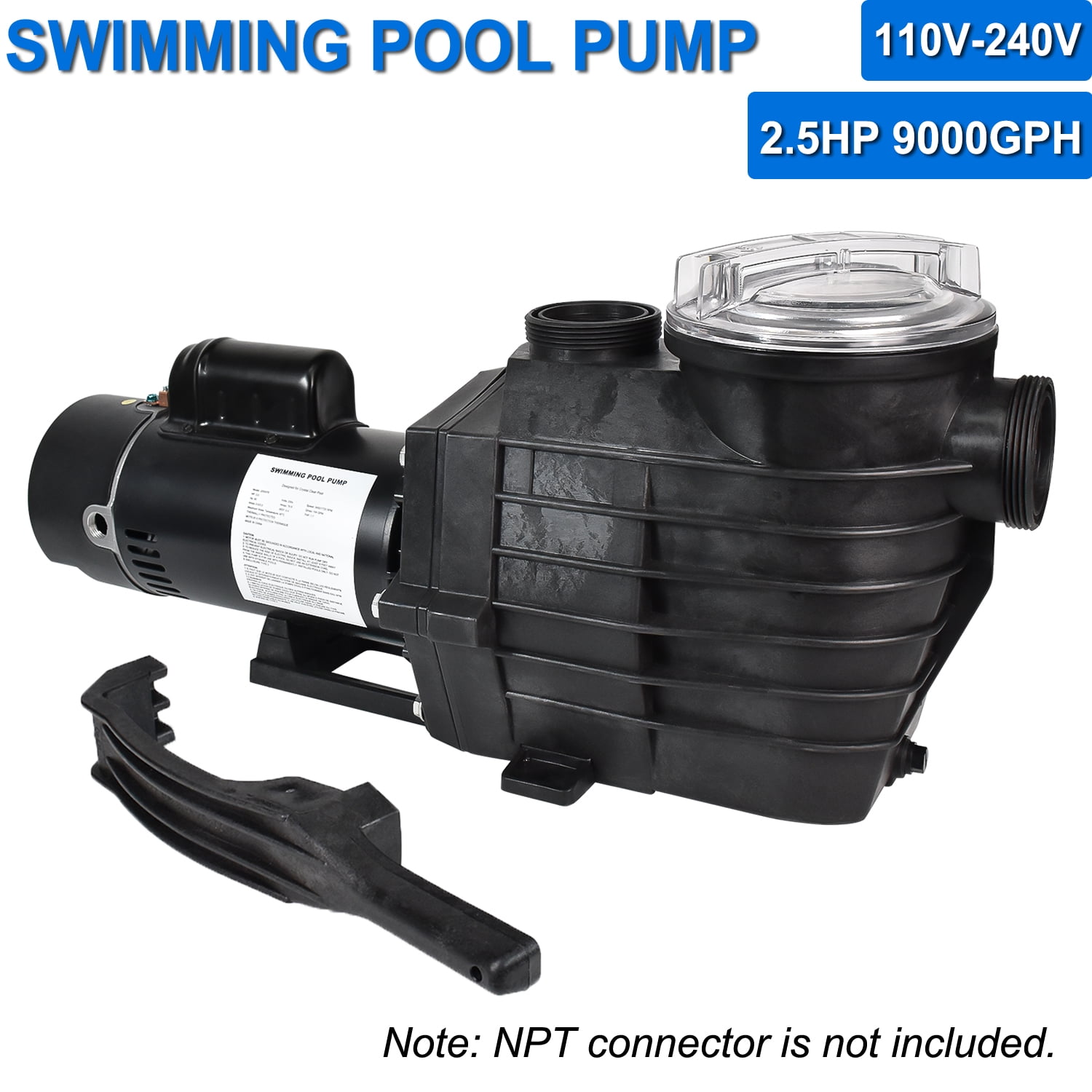 iMeshbean 2.5HP Inground Pool Pump,115230V Dual Voltge Hard Wired