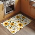 thumbnail image 3 of Sunflower Large Area Rugs for Bedroom Living Room, Soft Non Slip Carpet Bedside Rug, Farmhouse Spring Summer Botanical Rectangular Floor Cover Kitchen Accent Rug 2'x3' for Dining Room/Office, 3 of 9