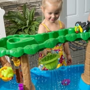 Step2 Tropical Rainforest Water Table for Toddlers with 13-Piece Playset, Blue