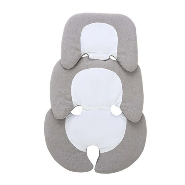 Cojín para cochecito de bebé, alfombrilla gruesa para cochecito, forros de asiento universales, cojín para asiento de cochecito para cochecito de bebé Gris
