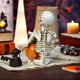 thumbnail image 5 of Decoraciones de Halloween, adornos de Halloween, regalos de Halloween, decoración original de fantasma blanco de Halloween con calabaza, nueva decoración de escritorio, decoración de accesorios para f, 5 of 9