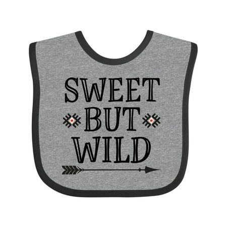 

Inktastic Girls Sweet but Wild Tribal Gift Baby Girl Bib