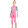 thumbnail image 1 of Hugtrwg Traje Buceo para Niñas Y Manga Larga Trasera para Acuáticos (XXL Rosa), 1 of 9