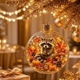 thumbnail image 4 of 2026 Christmas Home Party Decoration Fall Ornament Forest Wildlife In Glass Ball Hanging Ornament Pumpkin Maple Leaf Thanksgiving Christmas Tree Decor Christmas Celebration Party Supplies, 4 of 7
