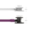 thumbnail image 2 of 3M Littmann Cardiology IV Stethoscope, Smoke-Finish Chestpiece, Plum Tube, Smoke Stem and Headset, 27 inch, 6166, 2 of 4