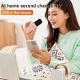 thumbnail image 4 of Mini Karaoke Machine Set, Portable Bluetooths Speaker With Wirelessly Microphone Support  USB 512G Storage, Home Handheld Microphone For Party Birthday, 4 of 8