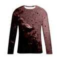 thumbnail image 5 of Aobny Red Plus Size Fall Tops Cotton Workout Long Sleeve T Shirts Big & Tall Crew Neck Graphic Pullover Tshirts,XXXXL, 5 of 5