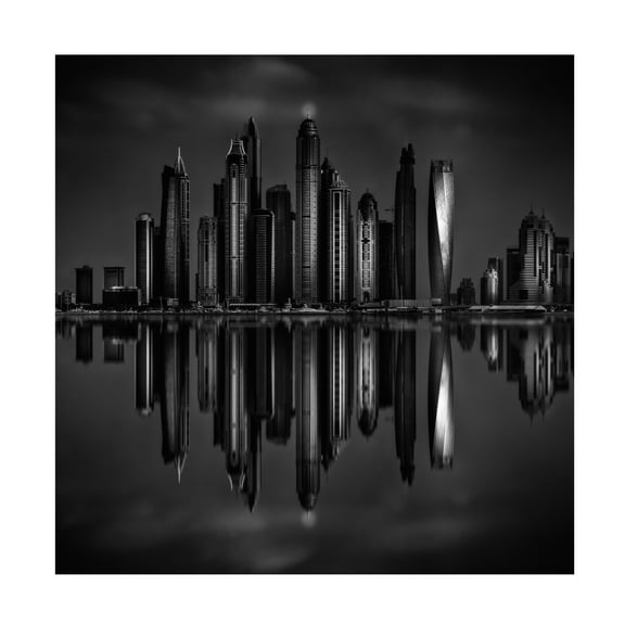 Canvas Wall Art - Mohammed Shamaa 'Reminiscence!' Wall Art for Living Room, Bedroom, or Office Décor by Trademark Fine Art - 14 x 14 Inches