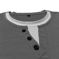 thumbnail image 7 of Chiccall Mens Casual T Shirts Mock 2 Piece 2026 Fasguib Crw Neck Buttons Tee Pullover with Breasted & Sleeve Pocket, 7 of 7