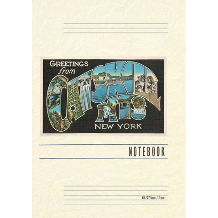 Vintage Lined Notebook Greetings from the Catskill Mountains New York (Paperback)