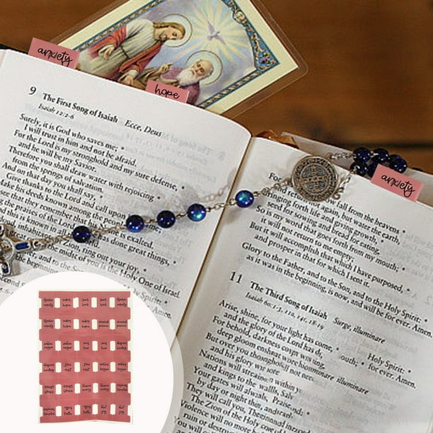 pstuiky Los creé para que puedas colocarlos en la parte superior de tu Biblia y encontrar fácilmente versículos que te ayuden con ciertos sentimientos y emociones.