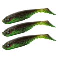 thumbnail image 2 of Cebos de pesca, 3 piezas de pesca con cola en T, cebo suave realista, señuelos de pesca ultra sensibles, 2 of 8