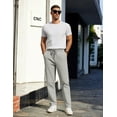 thumbnail image 3 of COOFANDY Men's Casual Drawstring Pants Regular Fit Lightweight Stretch Joggers Pants Elastic Waist Twill Pants, 3 of 10