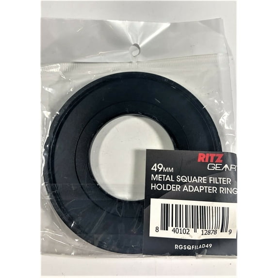 RITZ GEAR 49mm Metal Square Filter Holder Adapter Ring
