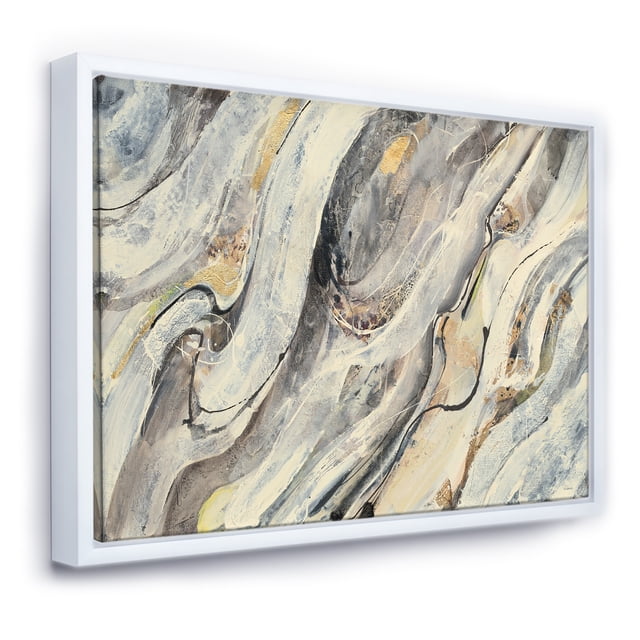 Glam Golden Falls - Toile Encadrée Moderne et Contemporaine