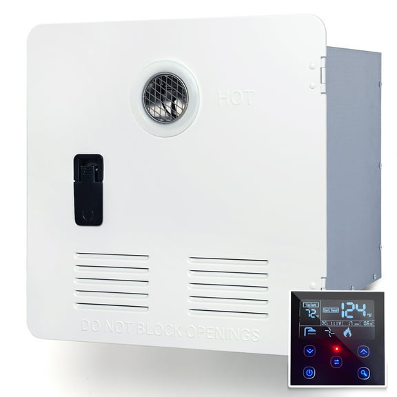 TCFUNDY RV Tankless Water Heater - 65000 BTU / 2.64 GPM, Auto Freeze Protection, w/ Independent Control Panel