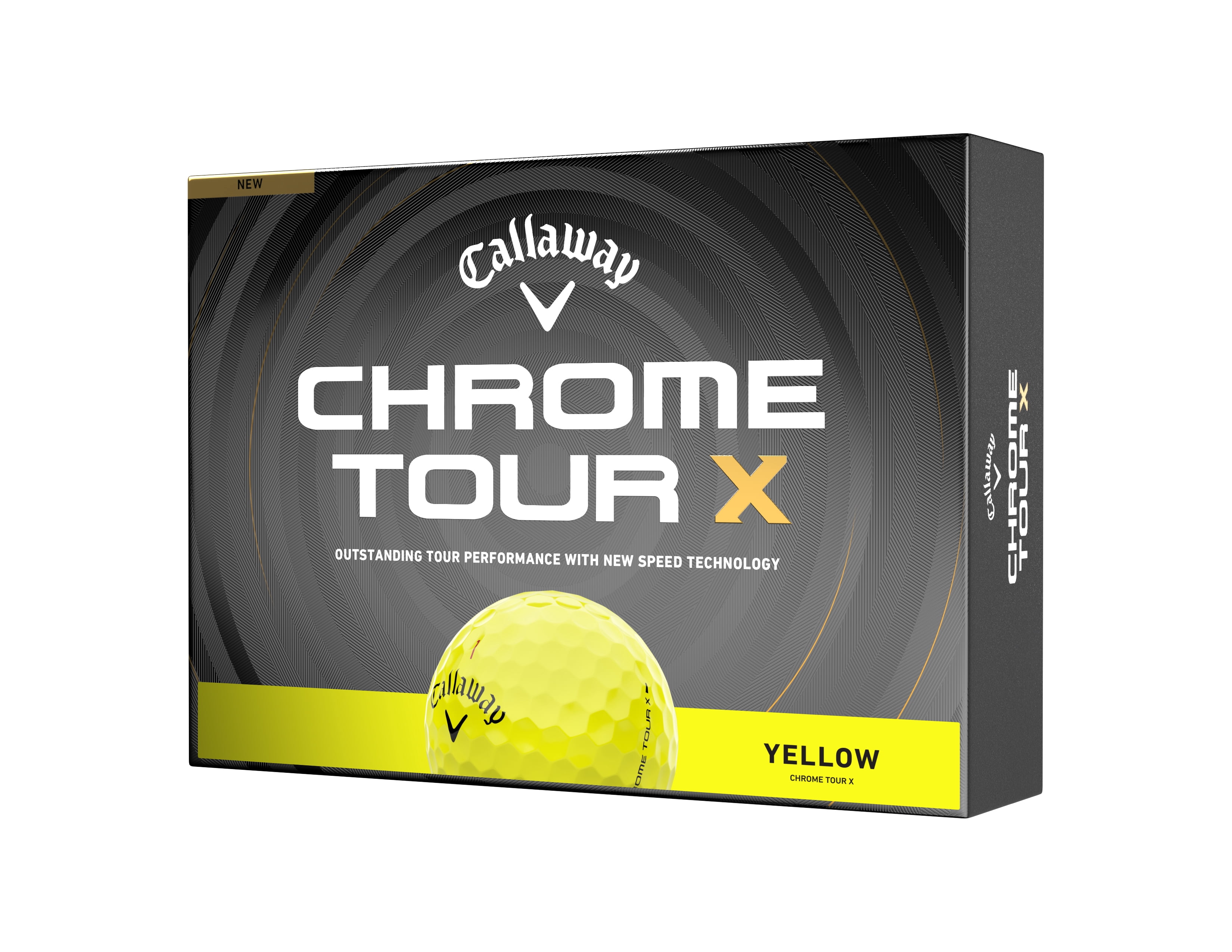(2 pack) Callaway Golf Chrome Tour X 26 - Yellow 12pk