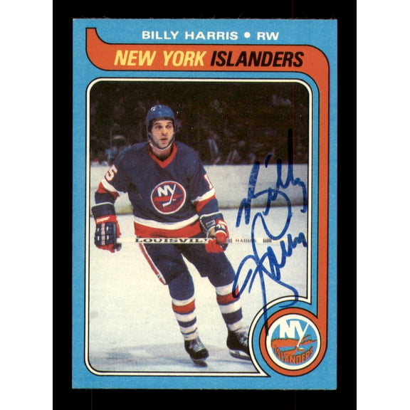 Billy Harris Autographed 1979-80 Topps Card #115 New York Islanders SKU #251312