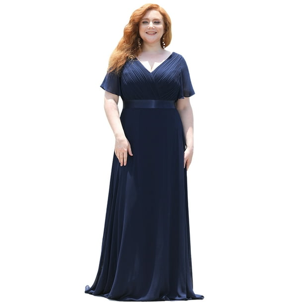 Ever-Pretty Women's Size Bridesmaid for Women Navy Blue US22 - Walmart.com