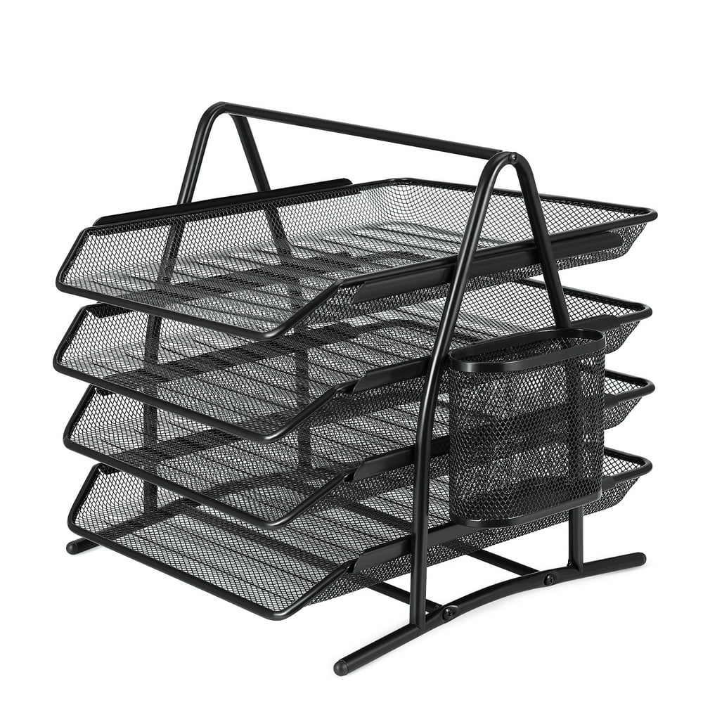 Desk Document File Organizer Tray Desktop Tabletop Paper Letter Holder