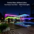 thumbnail image 6 of Smart Permanent Outdoor Light, RGB IC Decorative Lights with APP Control for Eaves White & Colorful Illumination IP67 Waterproof Suitable for Christmas Halloween Daily Décor, 6 of 8