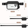 thumbnail image 3 of Doyogi Fanny Packs for Women,Belt Bag with 4 Zipper Pockets,Waterproof Crossbody Bag,Fashion Waist Packs with Adjustable Long Strap for Workout/Running/Yoga/Shopping/Hiking,Black, 3 of 7