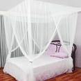 thumbnail image 3 of Canopy mosquito net for single and double beds, 4 open sides 190*210*240cm Large decorative polyester mosquito net, 3 of 4
