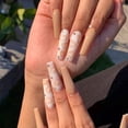 thumbnail image 1 of 24 piezas de uñas largas uñas postizas ballet cambio gradual ataúd uñas acrílicas rosa uñas postizas acrílico brillante diseño chino uñas postizas baile Taichi uñas mujer Namotu CZJP-HY39-6, 1 of 5