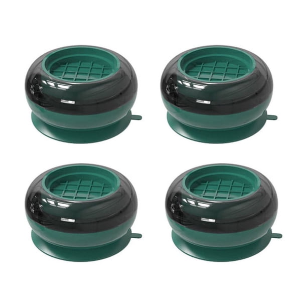 Billuyoard Almohadillas antivibración universales, alfombra gruesa para lavadora, alfombrilla para suelo, extraíble, estable, a prueba Suministros de limpieza para el hogar Verde/4 piezas