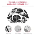 thumbnail image 5 of Kdxio Hand Drawn Tomatoes Print Shower Cap for Women,Elastic and Reusable,Double Waterproof Layers Bathing Hat, 5 of 9