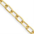 thumbnail image 3 of Auriga Fine Jewelry 14K Yellow Gold Polished 8.5mm Solid Oval Link 8.5 Inch Chain Bracelet for Women, 3 of 6