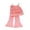 Pink, variant on Girls Summer Clothes 2 Piece Outfits Tank Top and Pants Sets for Kid Casual Dance Beach Khaki 6-7 Years