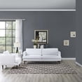 thumbnail image 3 of Modern Contemporary Urban Design Living Lounge Room Area Rug Runner Floor Carpet, Fabric, Multi Brown, 3 of 6