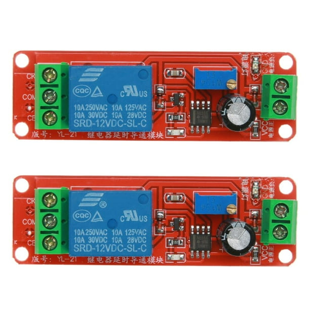 6 Uds DC 12V Retardo Relé Escudo NE555 Temporizador Interruptor Módulo Ajustable