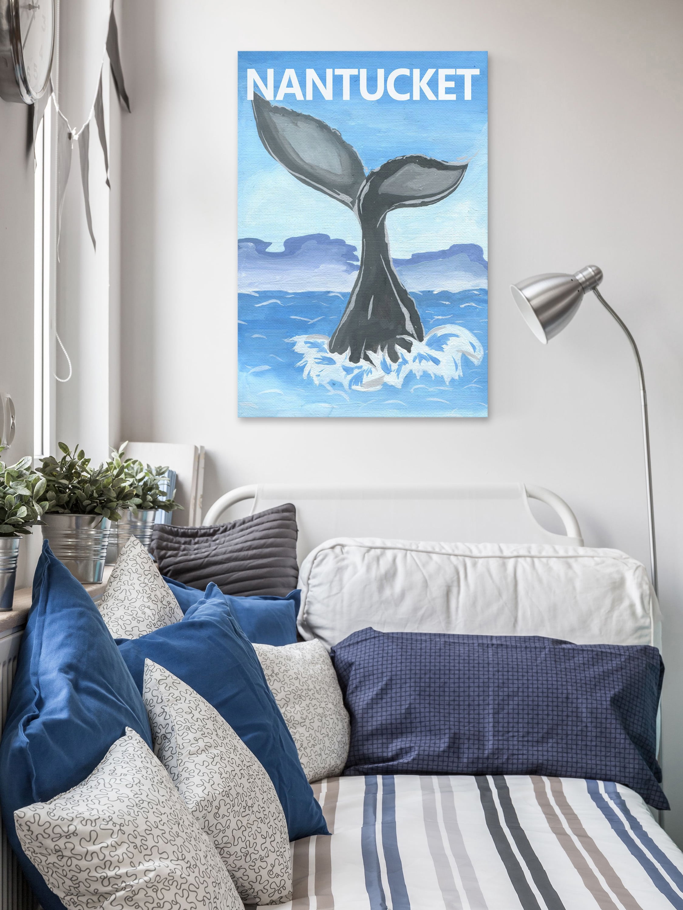 "Whale's Tale" Painting Print on Wrapped Canvas