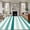 Teal, variant on 2'x6' Rug Runners for Hallways Kitchen, Aqua Ombre Grey Striped Non Slip Entryway Beside Floor Carpet Runner, Farmhouse Stripe Modern Washable Laundry Room Bedroom Throw Rugs Mat for Family Pet