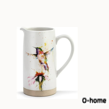 

Coneflower Watercolor 50 ounce Ceramic Stoneware Pitcher