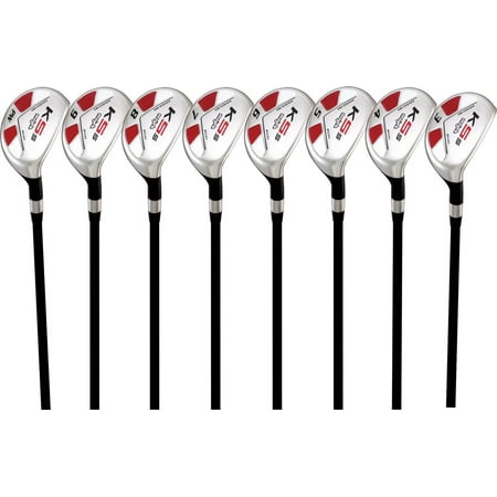 Tall Senior Golf Hybrids Big +1" Longer Than Standard Length (Plus One Inch Longer) Complete Full Set, Which Includes: #3, 4, 5, 6, 7, 8, 9, Pw Senior Flex Right Handed New Utility “A” Flex Club