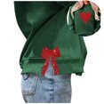 thumbnail image 5 of Xixinqiwan Valentine's Day Long Sleeve Shirts,Women Love Heart Valentines Day Sweatshirts Raglan Pullover Tops Long Sleeve Shirt, 5 of 5