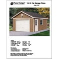 thumbnail image 1 of 12' X 16' Car Garage Project Plans - Design #51216, 1 of 2