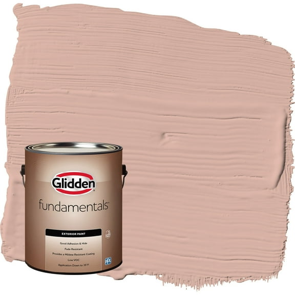 Glidden Fundamentals Sandpaper / Orange Semi-Gloss Exterior Paint, 1 Gallon