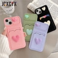 thumbnail image 2 of Cute Cartoons 3D Flower Love Heart Liquid Silicone Wallet Card Case For iPhone 14 13 12 11 Pro Max X XR XS 7 8 Plus SE3 Cover xuanjing unisex, 2 of 2